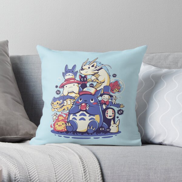 my neighbor totoro 4 Throw Pillow RB2607 product Offical totoro Merch