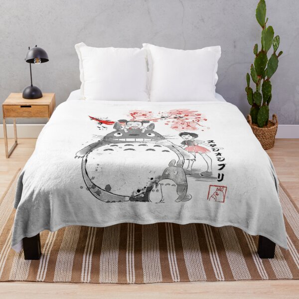 my great nighbor totoro  Throw Blanket RB2607 product Offical totoro Merch